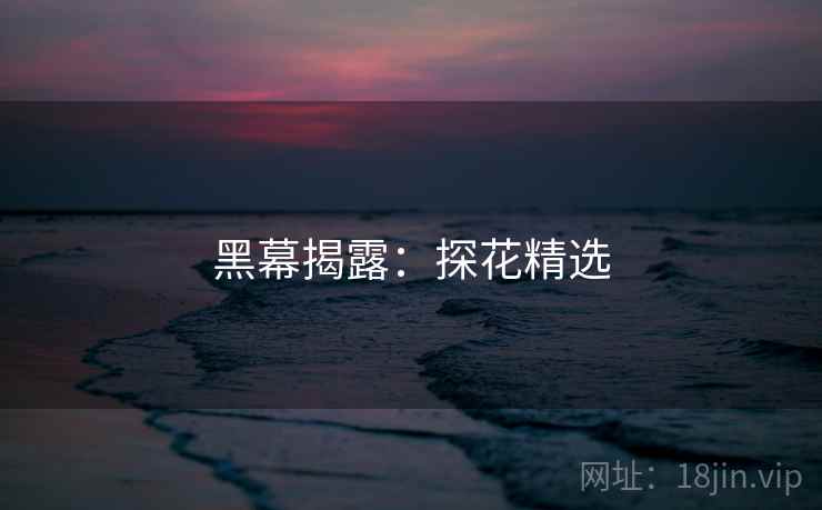 黑幕揭露：探花精选