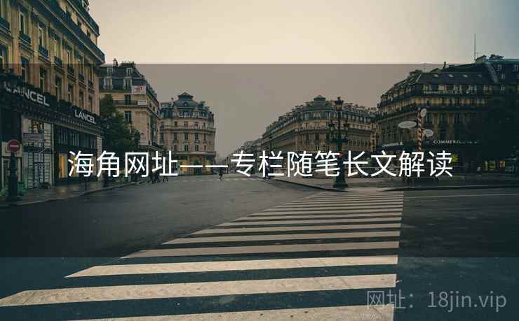 海角网址——专栏随笔长文解读