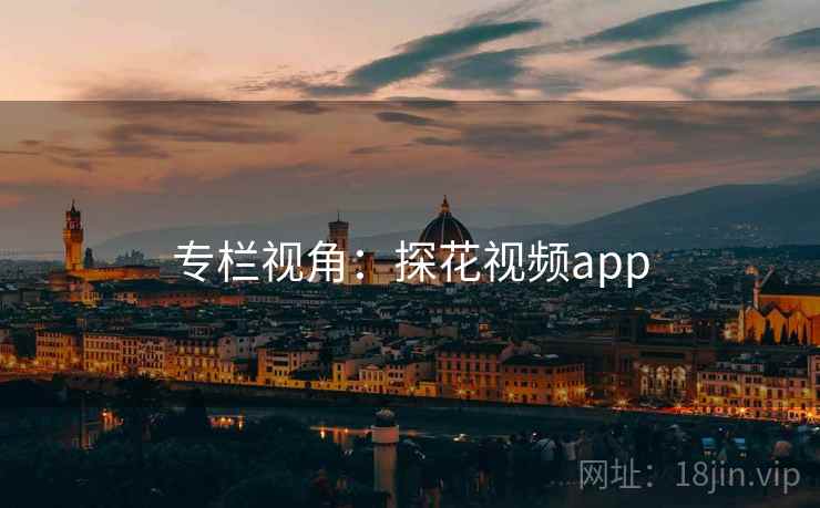 专栏视角:探花视频app