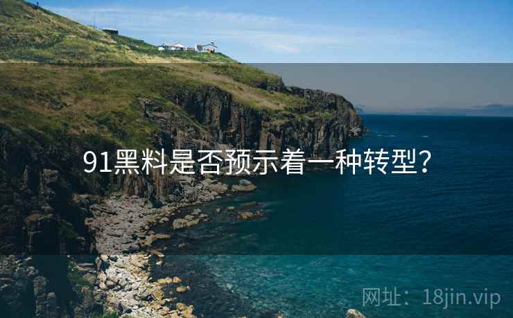 91黑料是否预示着一种转型?